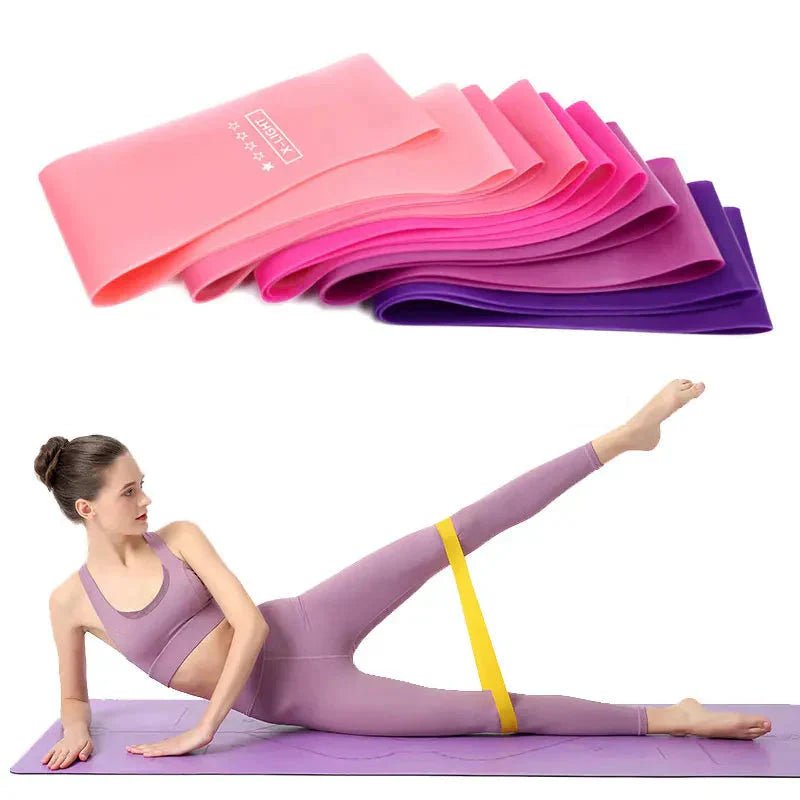 Elastic Resistance Bands Set for Yoga, Pilates, and Strength Training - 5 - Pack - Domotech Services