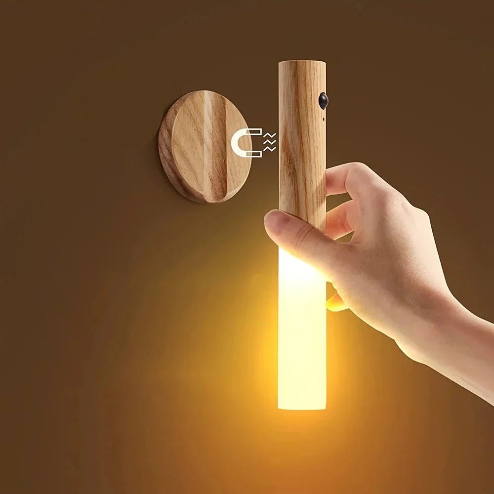 Intelligent Human Body Induction LED Night Light – Rechargeable Wall Light for Corridor, Cabinet, and Toilet - Domotech Services