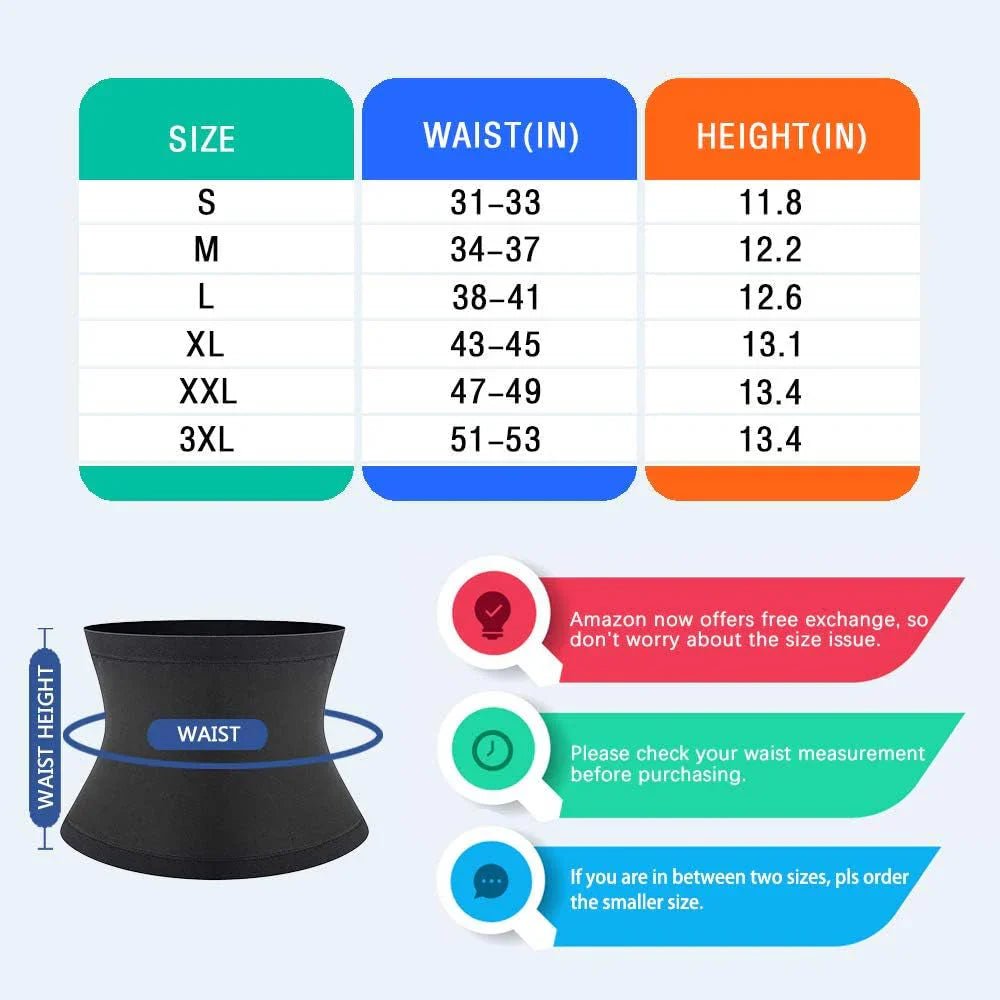 Sauna Waist Trimmer Belt for Men - Domotech Services