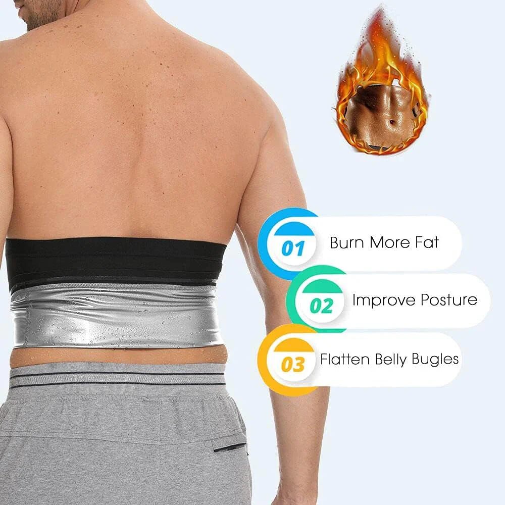 Sauna Waist Trimmer Belt for Men - Domotech Services