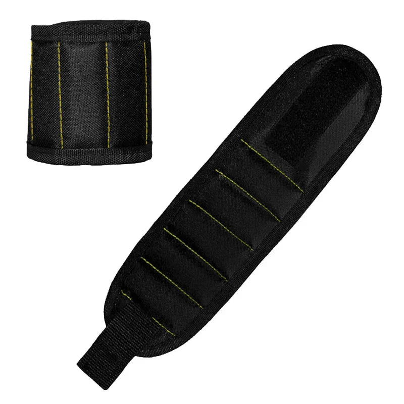 Strong Magnetic Wristband – Portable Tool Bag for Holding Screws, Nails, Nuts, Bolts, and Drill Bits - Domotech Services