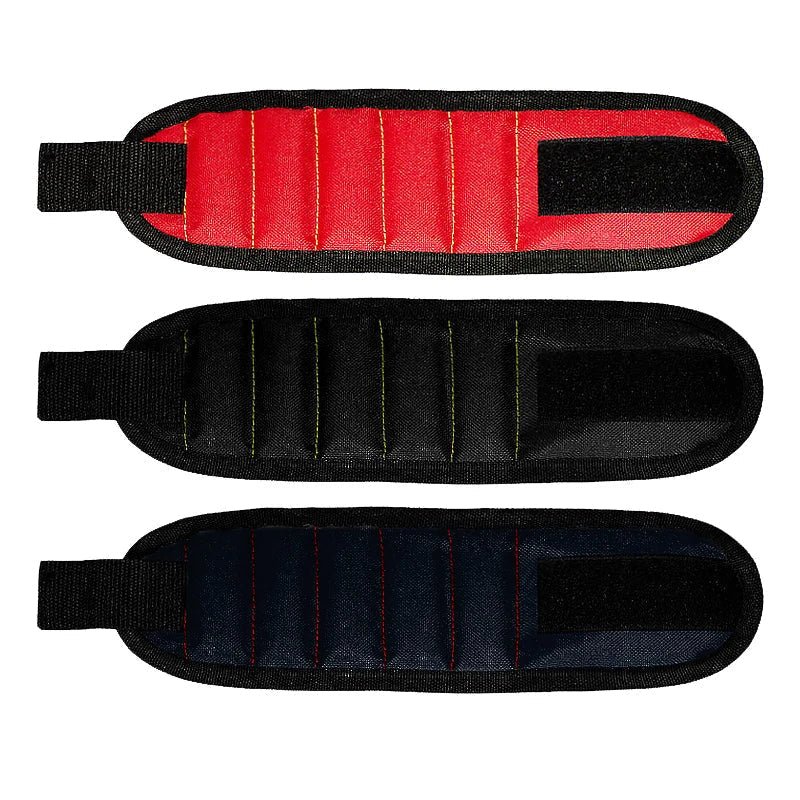 Strong Magnetic Wristband – Portable Tool Bag for Holding Screws, Nails, Nuts, Bolts, and Drill Bits - Domotech Services