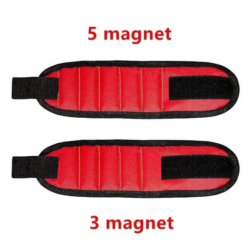 Strong Magnetic Wristband – Portable Tool Bag for Holding Screws, Nails, Nuts, Bolts, and Drill Bits - Domotech Services