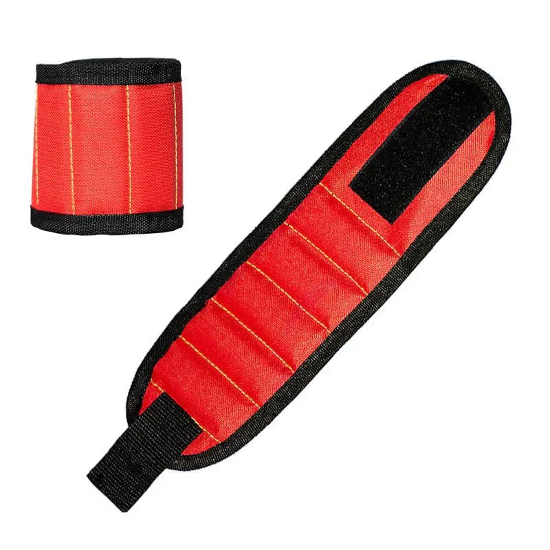 Strong Magnetic Wristband – Portable Tool Bag for Holding Screws, Nails, Nuts, Bolts, and Drill Bits - Domotech Services