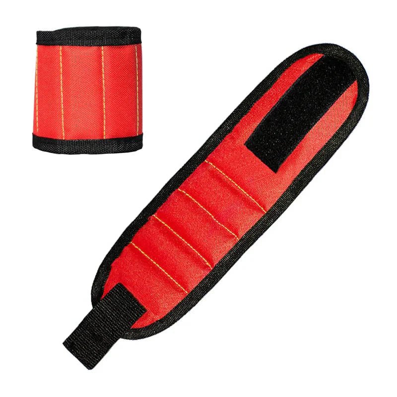 Strong Magnetic Wristband – Portable Tool Bag for Holding Screws, Nails, Nuts, Bolts, and Drill Bits - Domotech Services