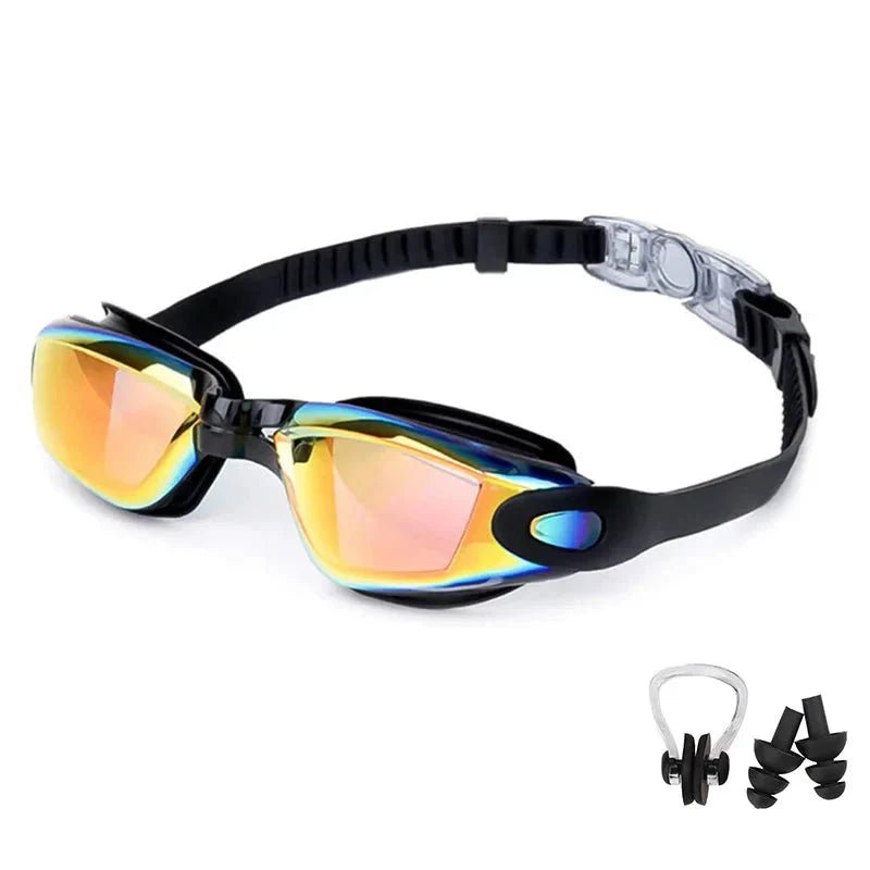 Swimming Goggles for Men & Women – Anti - Fog UV Protection, Waterproof, Adjustable Silicone Swim Goggles for Adults & Kids - Domotech Services