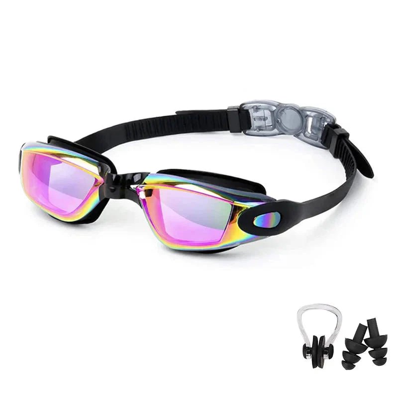Swimming Goggles for Men & Women – Anti - Fog UV Protection, Waterproof, Adjustable Silicone Swim Goggles for Adults & Kids - Domotech Services