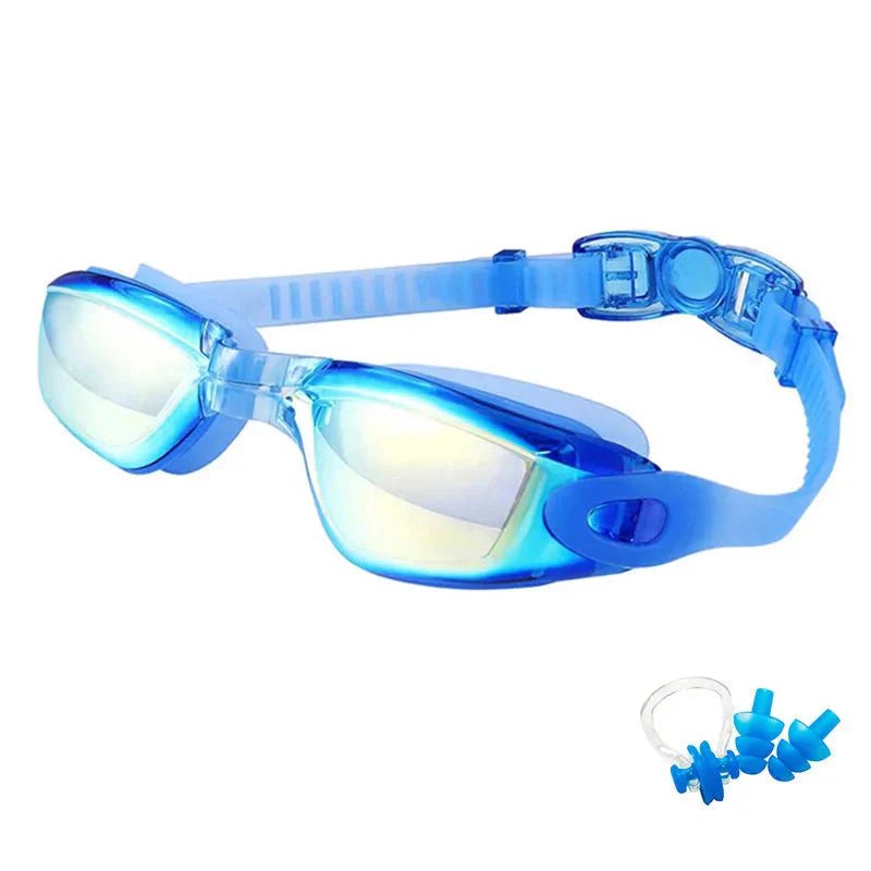 Swimming Goggles for Men & Women – Anti - Fog UV Protection, Waterproof, Adjustable Silicone Swim Goggles for Adults & Kids - Domotech Services