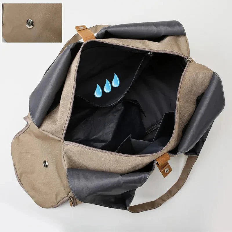 Women'S Multi - Purpose Sports Bag - Waterproof with Shoe Pocket for Yoga, Gym, and Travel - Domotech Services