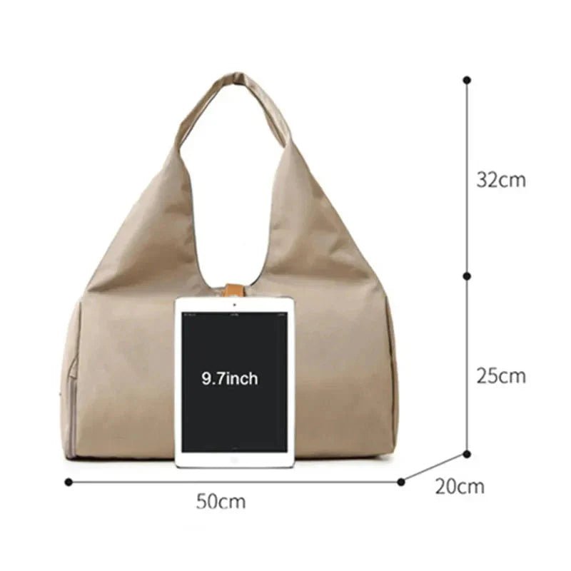 Women'S Multi - Purpose Sports Bag - Waterproof with Shoe Pocket for Yoga, Gym, and Travel - Domotech Services