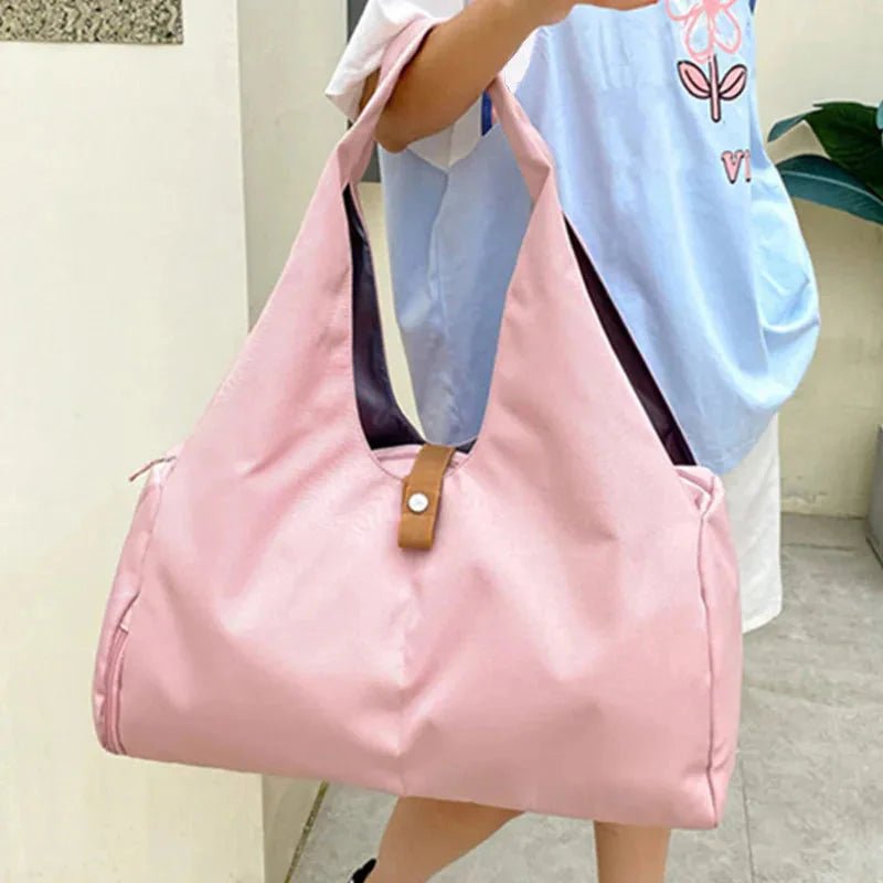 Women'S Multi - Purpose Sports Bag - Waterproof with Shoe Pocket for Yoga, Gym, and Travel - Domotech Services