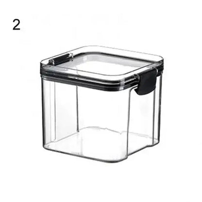 Multipurpose Food Storage Containers Set - Clear Jars with Lids for Cereal, Candy, and Dry Goods - Domotech Services
