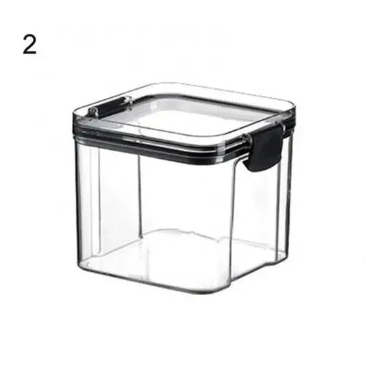 Multipurpose Food Storage Containers Set - Clear Jars with Lids for Cereal, Candy, and Dry Goods - Domotech Services