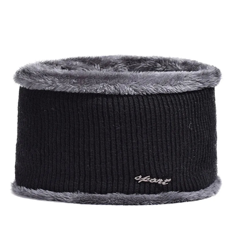 New Winter Men'S Hat – Outdoor Ear Protection Warm Knitted Cap with Windproof Visor, Thick Bicycle Scarf Cap for Men - Domotech Services