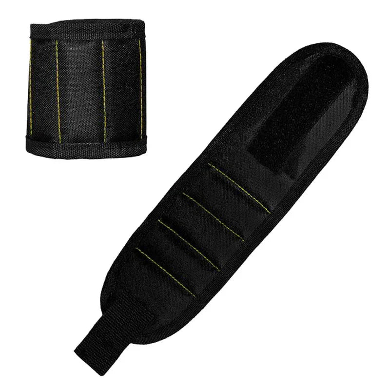 Strong Magnetic Wristband – Portable Tool Bag for Holding Screws, Nails, Nuts, Bolts, and Drill Bits - Domotech Services