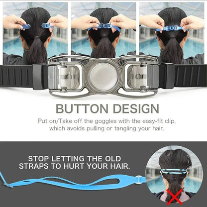 Swimming Goggles for Men & Women – Anti - Fog UV Protection, Waterproof, Adjustable Silicone Swim Goggles for Adults & Kids - Domotech Services