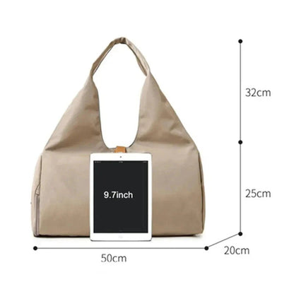 Women'S Multi - Purpose Sports Bag - Waterproof with Shoe Pocket for Yoga, Gym, and Travel - Domotech Services